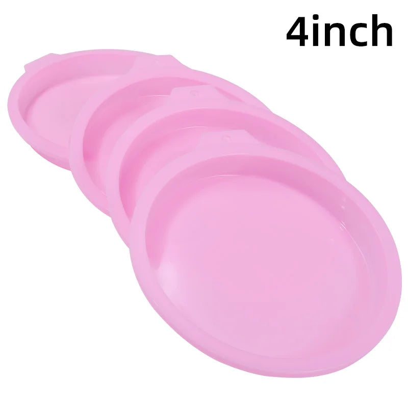 סט 2-8 תבניות סיליקון לעוגות 4/6/8 אינץ' - עוגת קשת ומוס