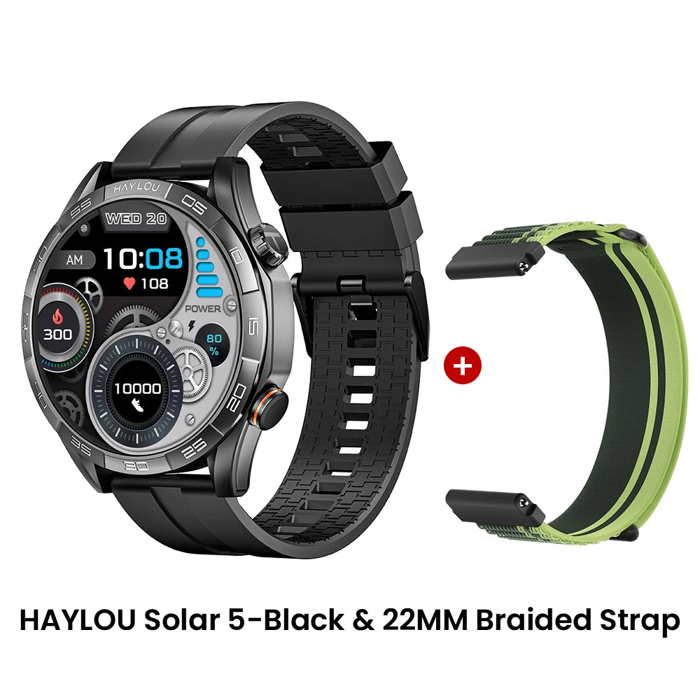 שעון חכם HAYLOU Solar 5 - מסך AMOLED 1.58 אינץ' 60Hz